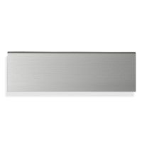 Namensschild NS68 80x25mm Alu farblos