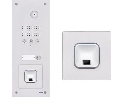 Aussensprechstellen/Tasterplatten mit integriertem Fingerprintleser