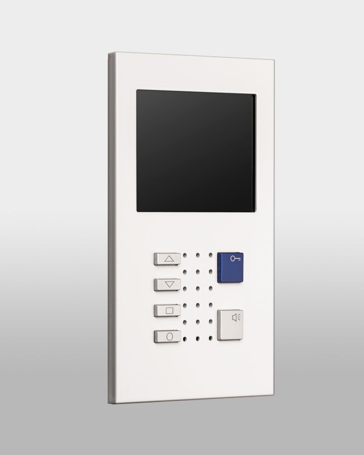 Innensprechstelle VTC42, Alu beschichtet, weiss