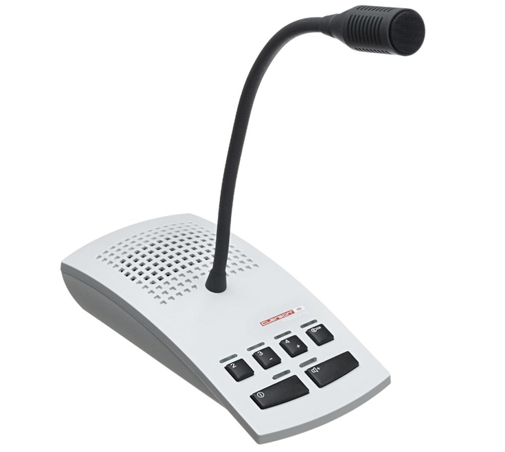 Pupitre de microphone / haut-parleur gris clair 40.054.440.001 (Public 4)