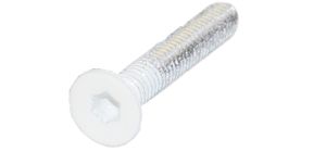 Senkschraube, M4x25mm Inbus, rostfrei, weiss