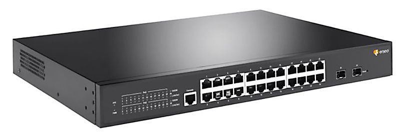 Gigabit Switch Rack géré, 24-PoE Port NSMR-2024M0A