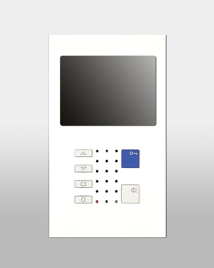 Innensprechstelle VTC42, Alu beschichtet, weiss