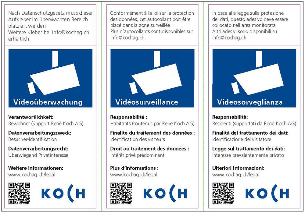 KochCloud Datenschutzkleber