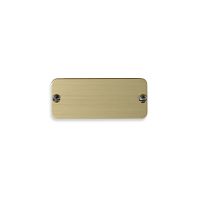 Namensschild NS1 45x19x1mm, Bausilber 6