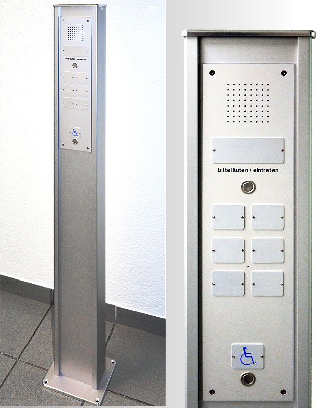 Kommunikationssäule SRKALU/TTC2/IP/SP, Aluminium farblos