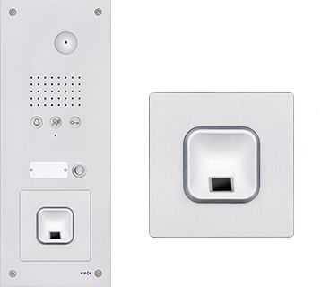 Stations extérieures/plaques de sonnerie avec lecteur d’empreinte digitale intégré