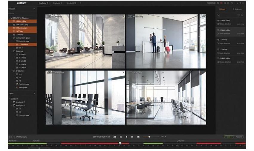NVR/DVR Management Software "Wisenet Viewer"