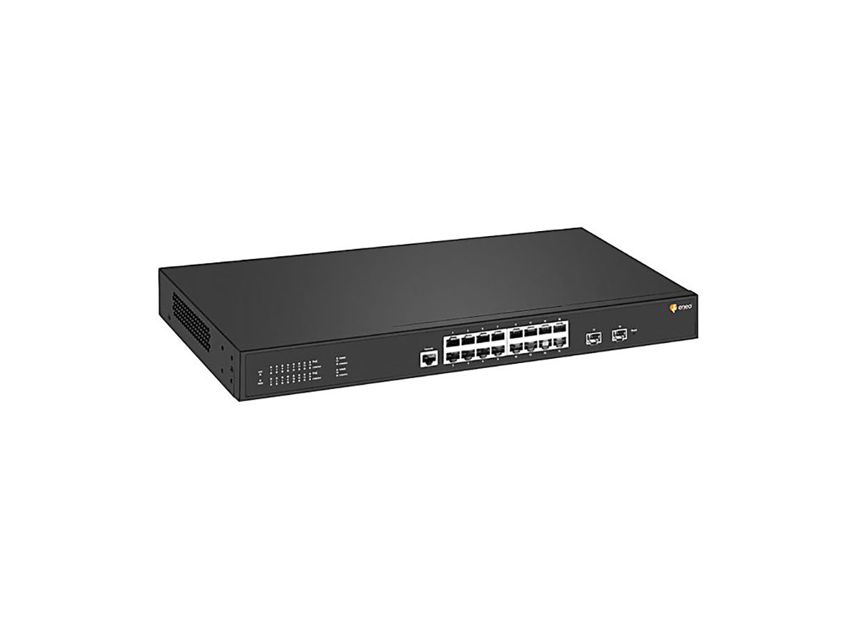 Gigabit Switch Rack managed 16-PoE Port NSMR-2016M0A - René Koch AG